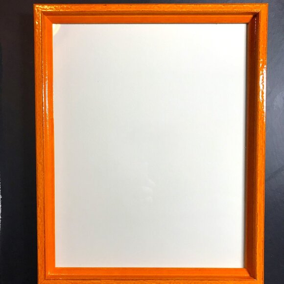 Vibrant Orange Glossy Colorful Frame - Ready to Use - 8x10 - w/Hardware - New - Picture 5 of 13